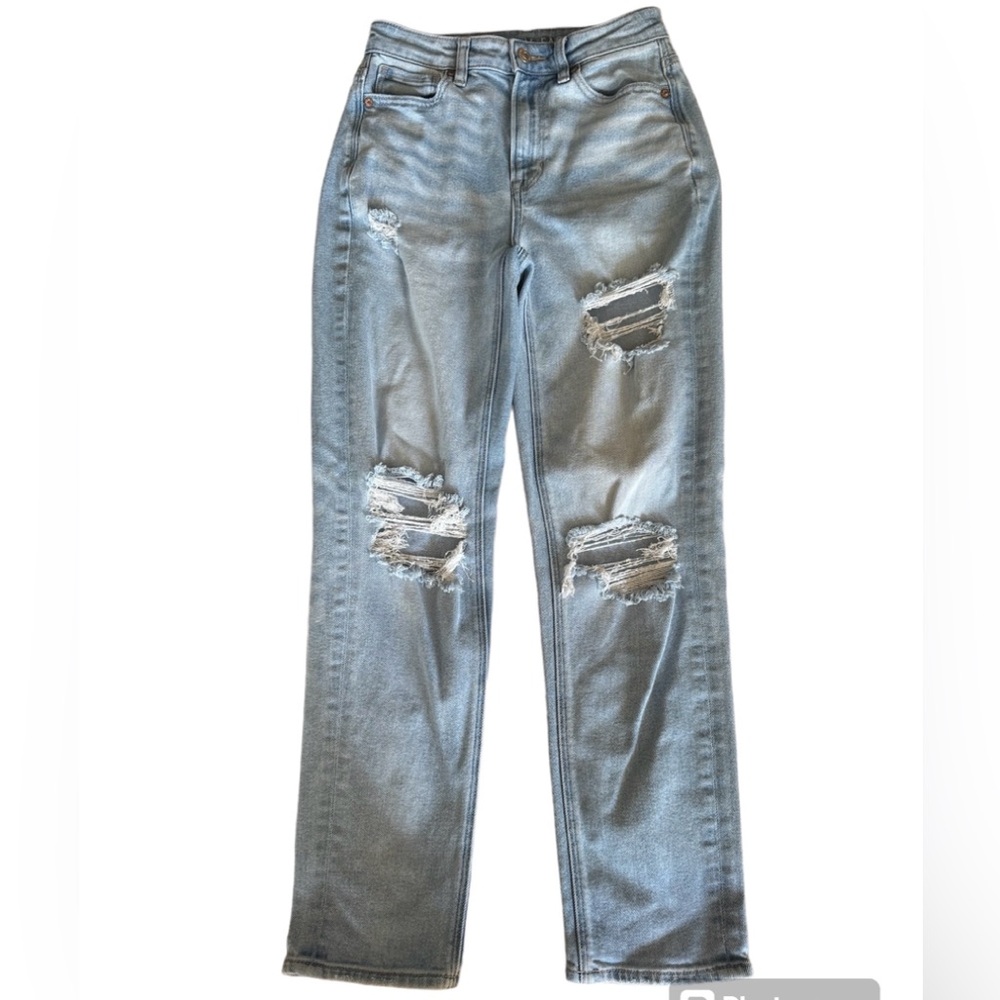 American Eagle Mom Straight Leg Jeans, Size 0, 26”
